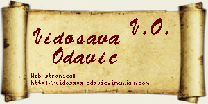 Vidosava Odavić vizit kartica